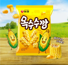 [Nongshim] Corn Shaped Cracker Snack 70g 농심 옥수수깡 과자