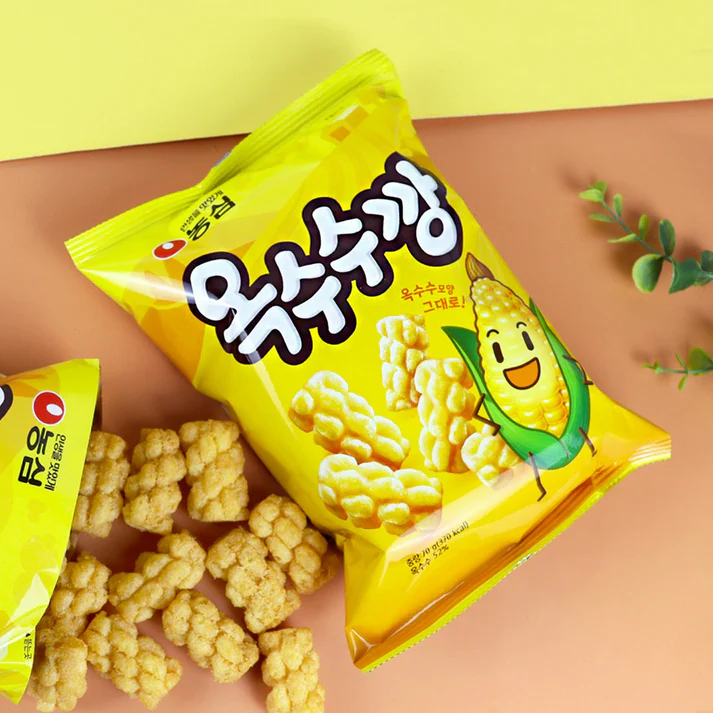 [Nongshim] Corn Shaped Cracker Snack 70g 농심 옥수수깡 과자