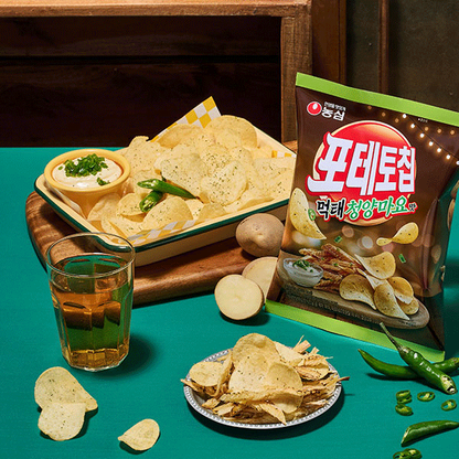 [Nongshim] Potato Chip (Dried Pollack) Muktae Chungyang Mayo 50g 포테토칩 청양마요맛