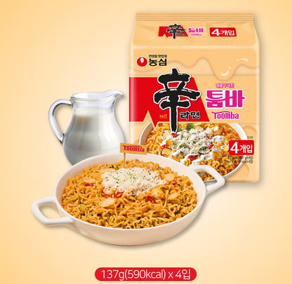 [Nongshim] Shin Stir-Fry Toomba Ramen 137gX4P 농심 신라면 툼바