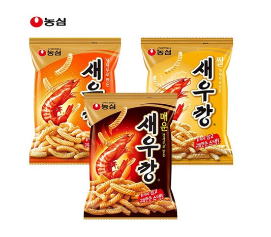 [Nongshim] Shrimp Cracker (Original, Rice & Spicy) 90g 농심 새우깡 3종