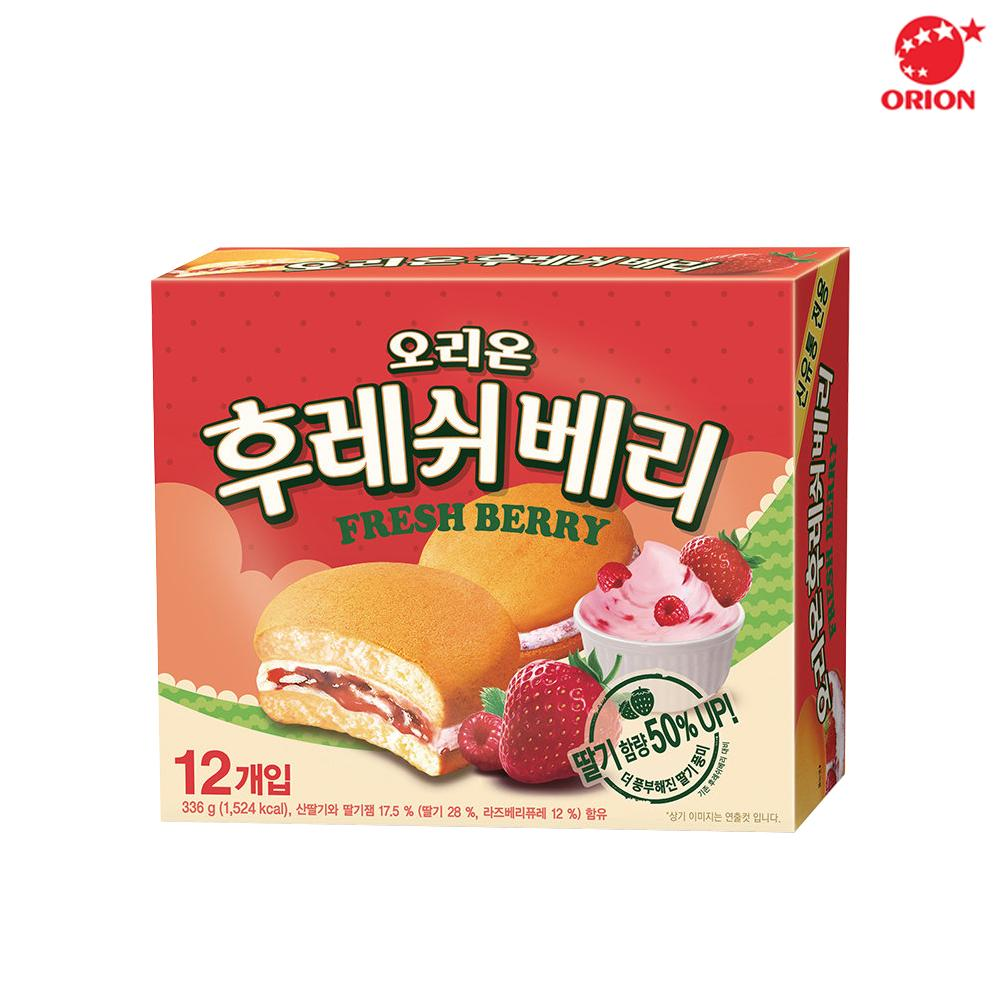 [Orion] Fresh Berry Pie Cake 336g 오리온 후레쉬베리