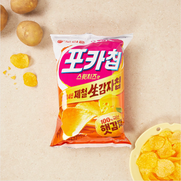 [Orion] Pockachip Original / Onion / Cheddar 66g 오리온 포카칩