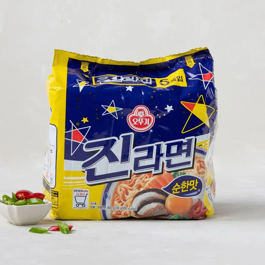 [Ottogi] Jin Ramen Mild Flavor 120g x 5 Pack 오뚜기 진라면 순한맛