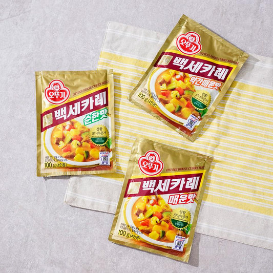 [Ottogi] Bekse Curry (Mild,Medium,Spicy) 100g 오뚜기 백세카레