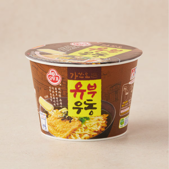 [Ottogi] Fried Tofu Udon Cup 62g / Bowl 100g  오뚜기 유부우동 용기