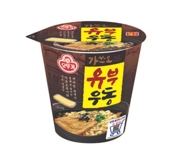 [Ottogi] Fried Tofu Udon Cup 62g / Bowl 100g  오뚜기 유부우동 용기