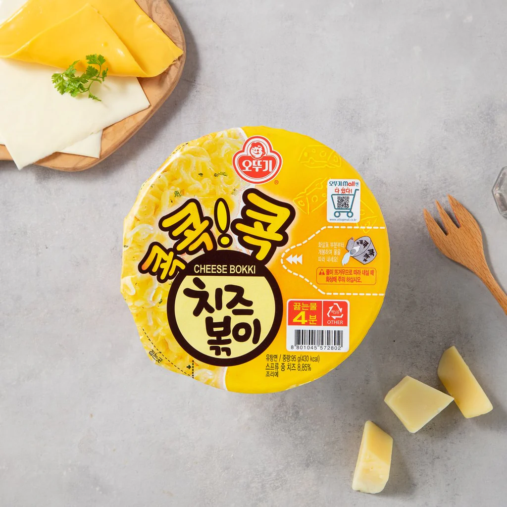 [Ottogi] Kok Kok Kok Cheese Stir-fried Ramen Bowl 95g 오뚜기 콕콕콕 치즈볶이라면