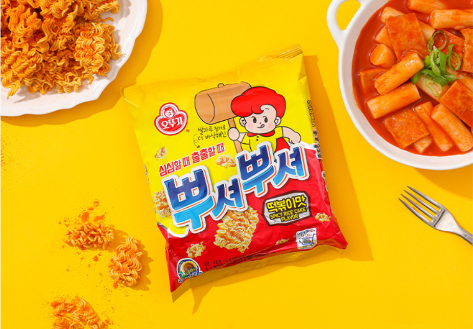 [Ottogi] Ppushu Ppushu Ramen Noodle Snack 90g 오뚜기 뿌셔뿌셔