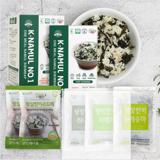 [Pyeongchang] K-Namul Rice Bibimbap 50g 평창팜 간편나물밥