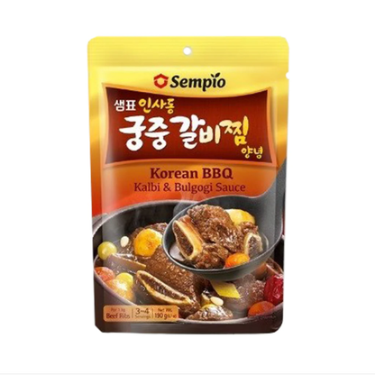 [Sempio] Korean BBQ Kalbi & Bulgogi Sauce 190g 샘표 인사동 궁중 갈비찜 양념