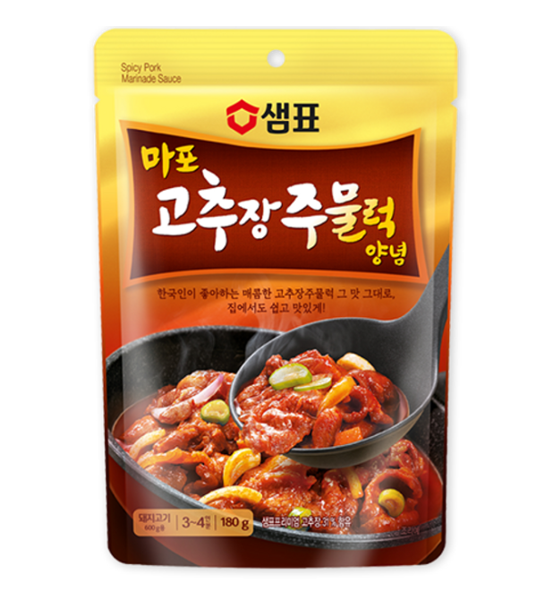 [Sempio] Mapo Spicy Pork Marinade Sauce 180g 샘표 마포 고추장주물럭 양념