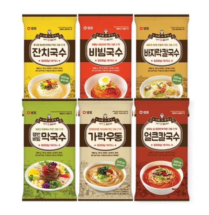 [Sempio] Instant Noodle Assortment  [샘표] 즉석 국수 모음