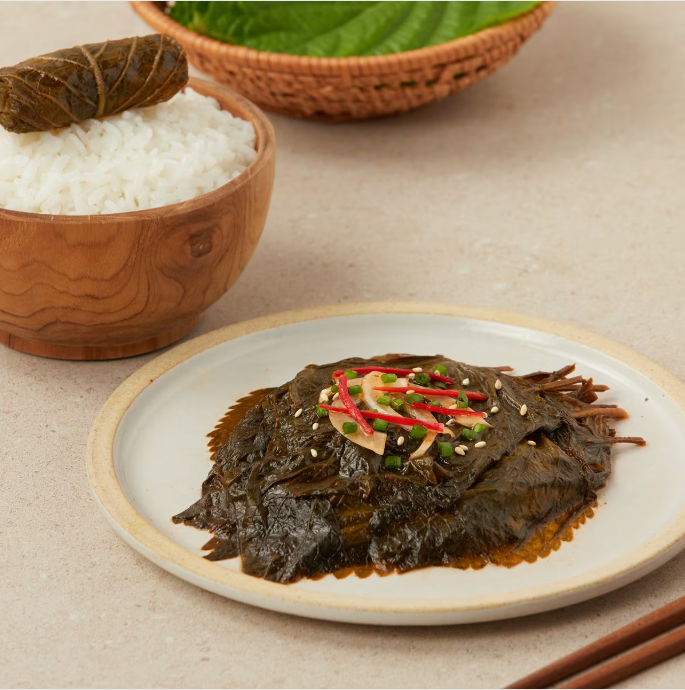 [Sempio] Pickled Perilla Leaves In Soy Sauce/Spicy Sauce 70g 샘표 우리엄마 매콤한 깻잎