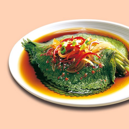 [Sempio] Pickled Perilla Leaves In Soy Sauce/Spicy Sauce 70g 샘표 우리엄마 매콤한 깻잎