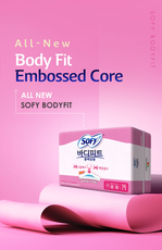 Sofy Bodyfit Bollocmatum Sanitary Pads 16P 쏘피 볼록맞춤 대형