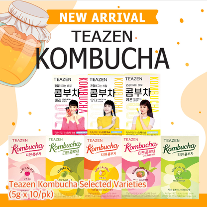 [Teazen] Kombucha Probiotics and prebiotics for digestive support 5gx10T 티젠 콤부차