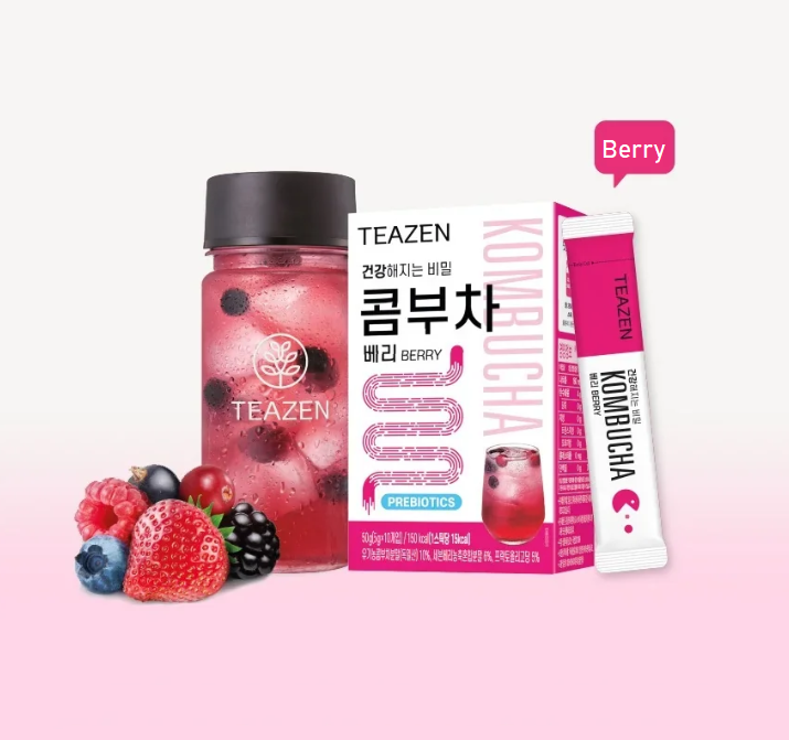 [Teazen] Kombucha Probiotics and prebiotics for digestive support 5gx10T 티젠 콤부차