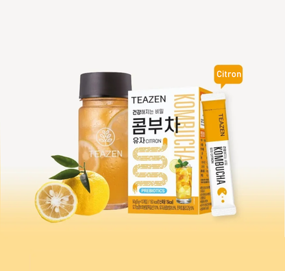 [Teazen] Kombucha Probiotics and prebiotics for digestive support 5gx10T 티젠 콤부차