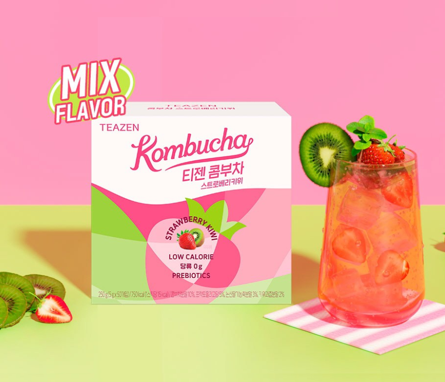 [Teazen] Kombucha Probiotics and prebiotics for digestive support 5gx10T 티젠 콤부차