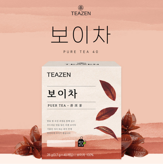 [Teazen] Puer Tea 0.7g x 40 Tea Bags  티젠 보이차