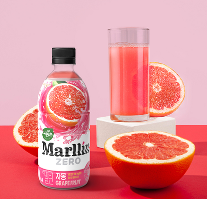 [Woongjin] Marllin Zero-Calorie Fruit Dinks 500ml 웅진 자연은 더말린 제로 음료 5종 리치/배/애플망고/자몽/복숭아