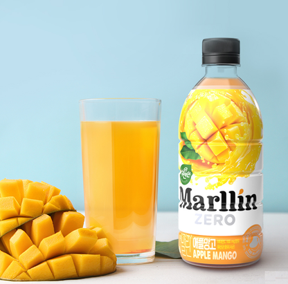 [Woongjin] Marllin Zero-Calorie Fruit Dinks 500ml 웅진 자연은 더말린 제로 음료 5종 리치/배/애플망고/자몽/복숭아