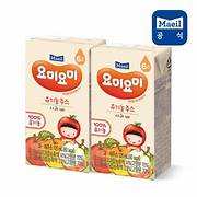 [Maeil] Organic Fruit Juice (Apple & Pear) 125mlx4packs 요미요미 유기농 주스