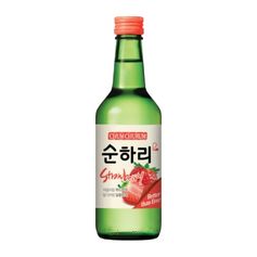 [Lotte] Liquor Chum Churum Straweberry Soju 360ml / 12% 순하리 딸기 (소주)