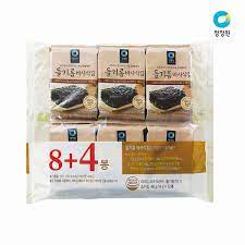 [CJW] Perilla Oil Traditional Laver 4gx12 들기름 바사삭김 4g*12봉 (8+4)