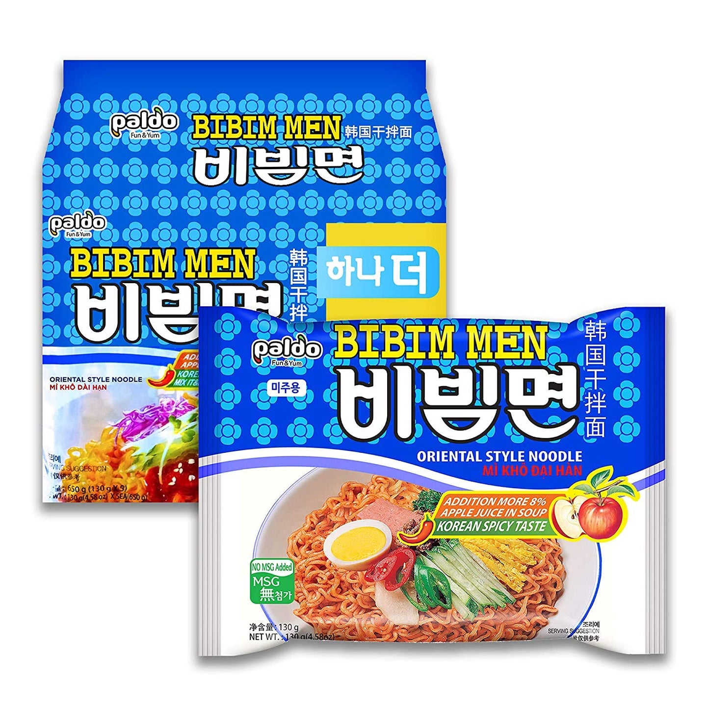 [Paldo] Bibim Men 120g x 5p 팔도  비빔면 멀티팩